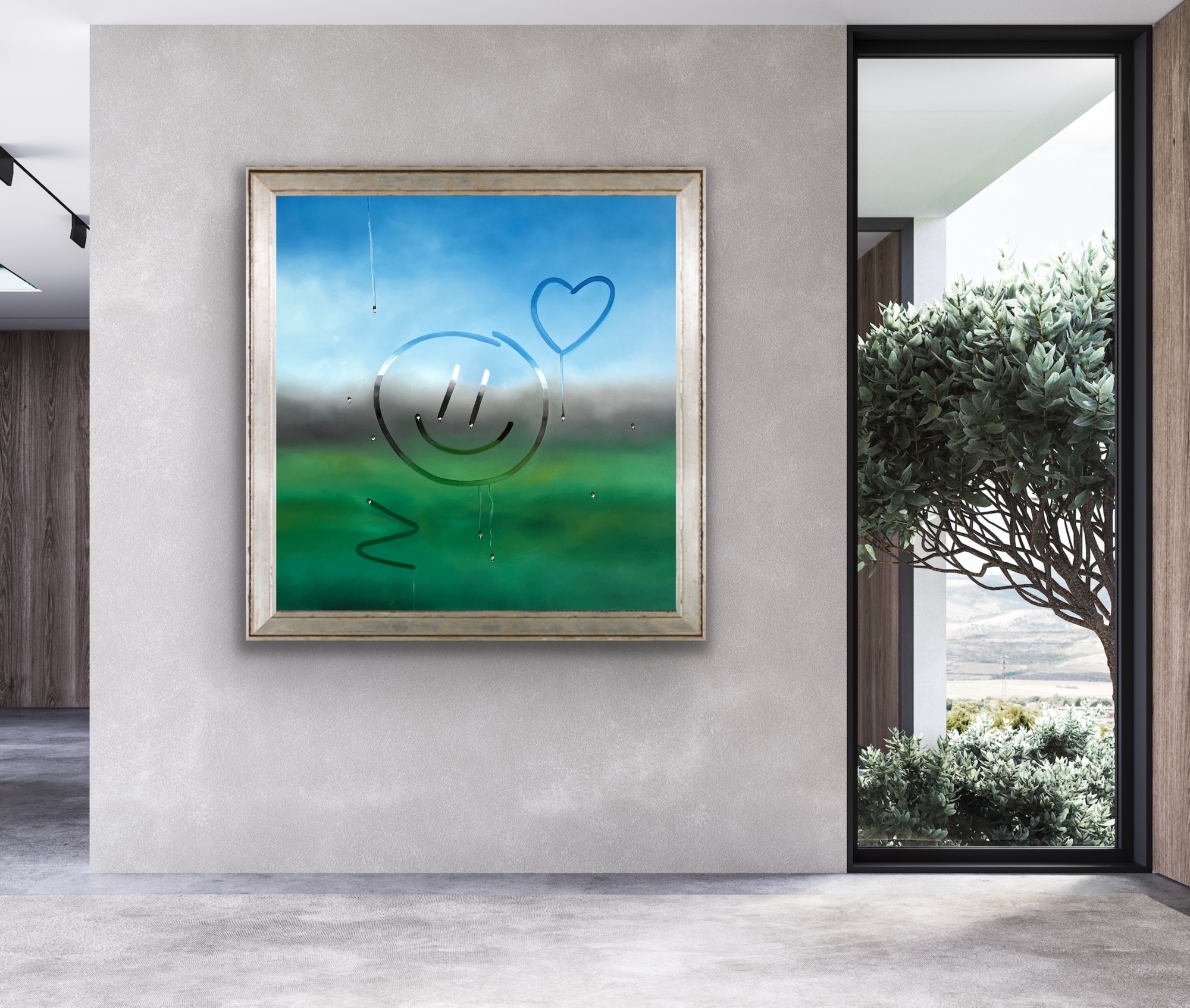 Oil Painting 'Misty Window' 60cm x 60cm - Image 9
