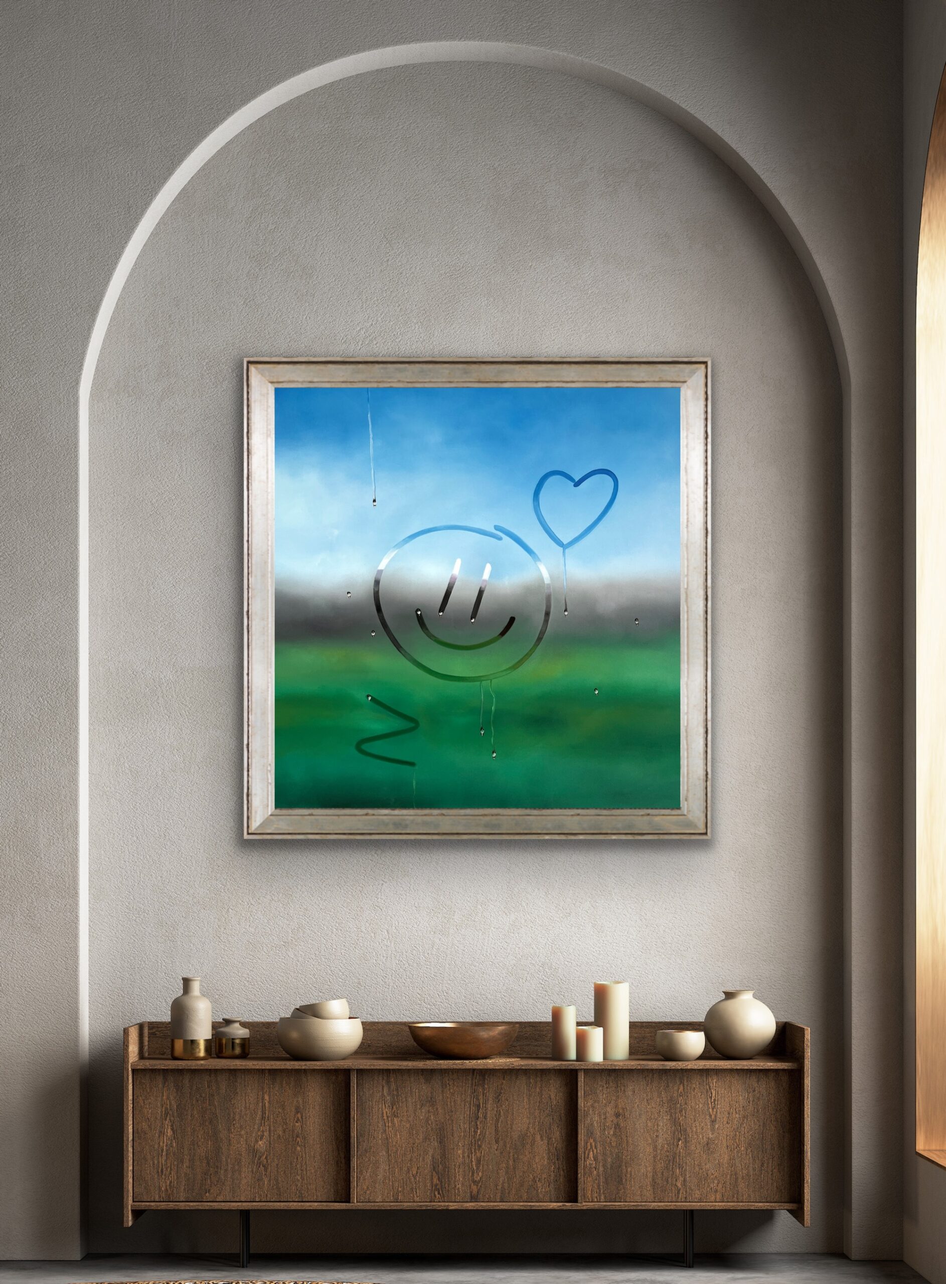 Oil Painting 'Misty Window' 60cm x 60cm - Image 8