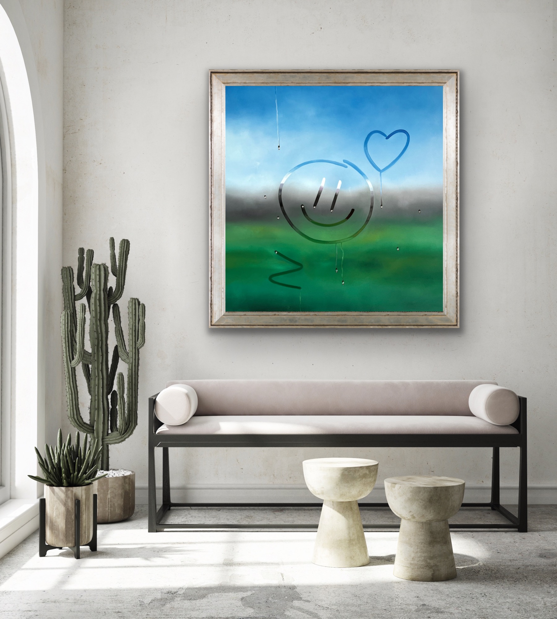 Oil Painting 'Misty Window' 60cm x 60cm - Image 11