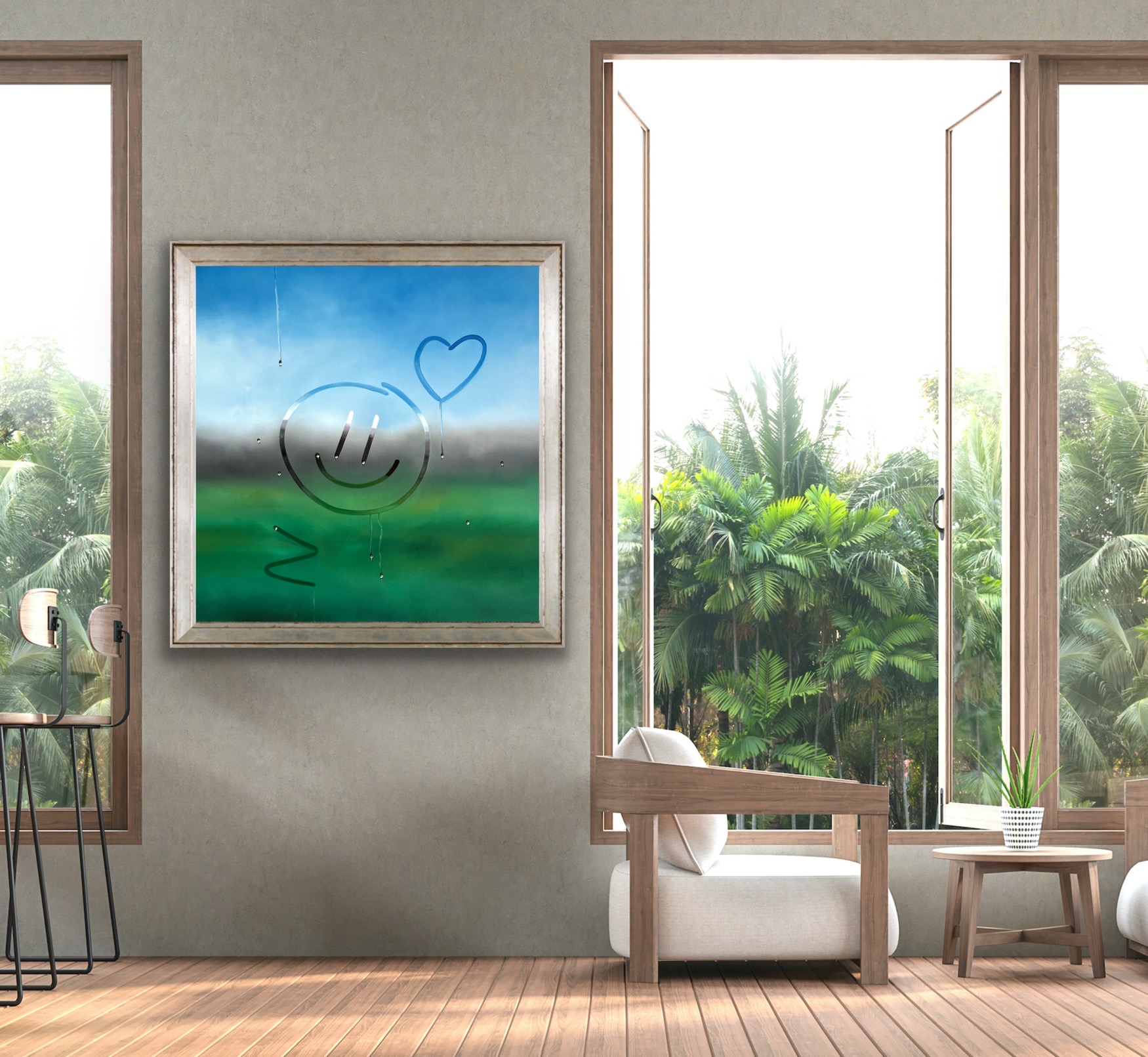 Oil Painting 'Misty Window' 60cm x 60cm - Image 10