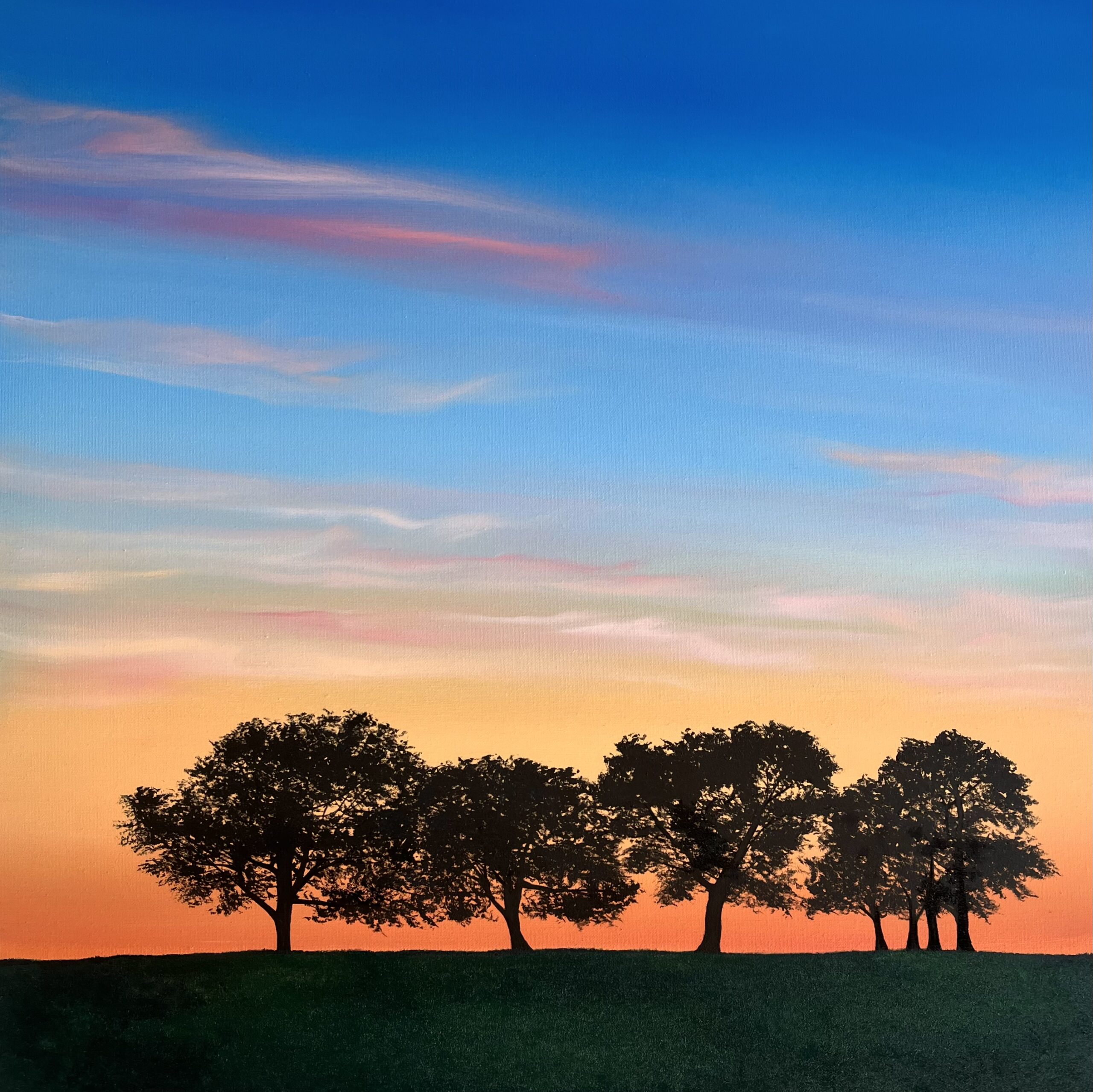 Oil Painting 'Until The Stars Come Out' 50cm x 50cm
