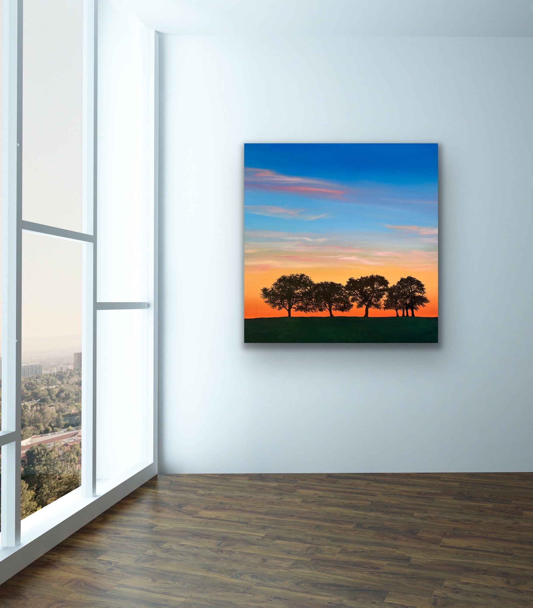 Oil Painting 'Until The Stars Come Out' 50cm x 50cm - Image 5