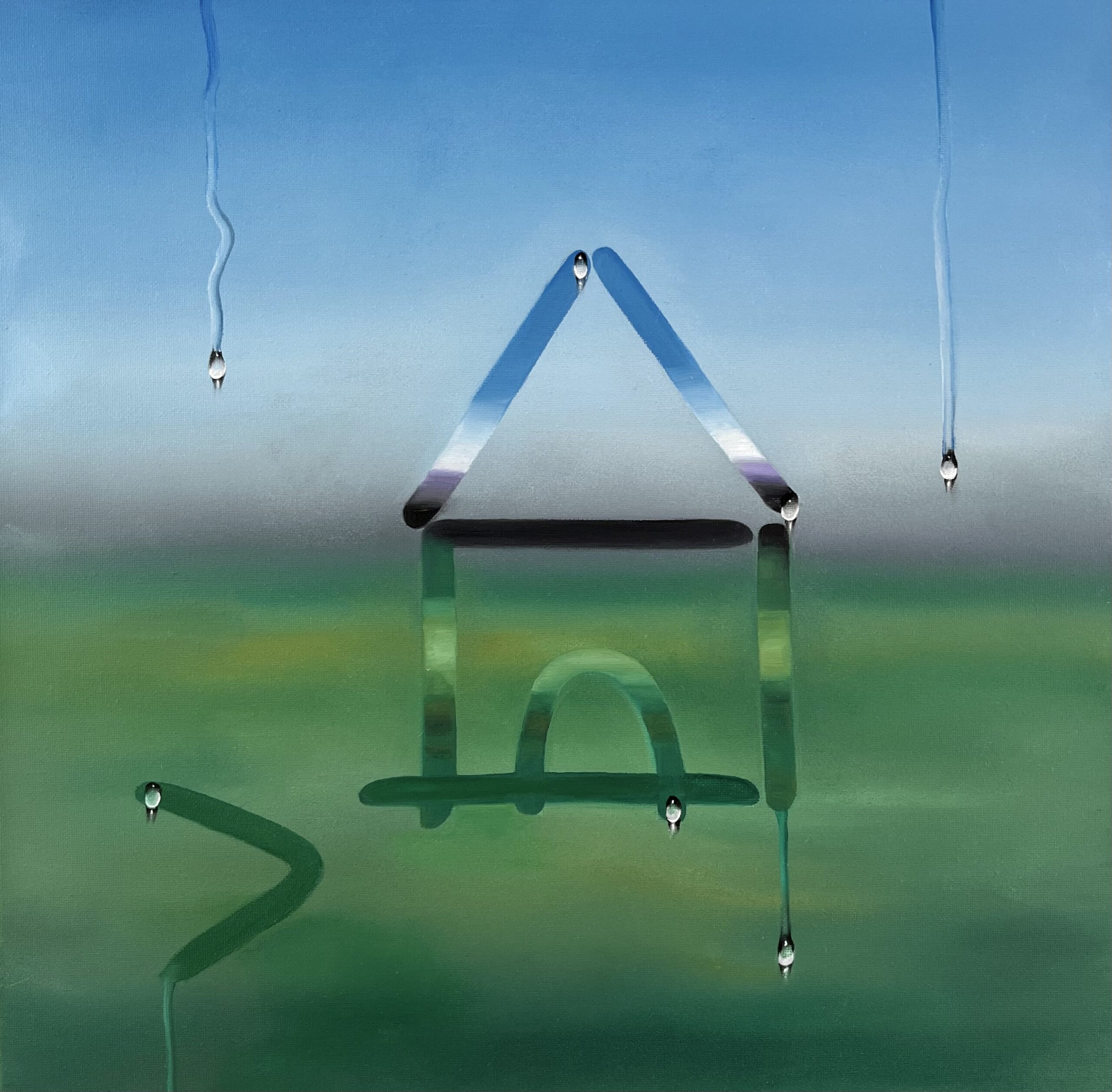 Oil Painting 'Through My Window Part IV'