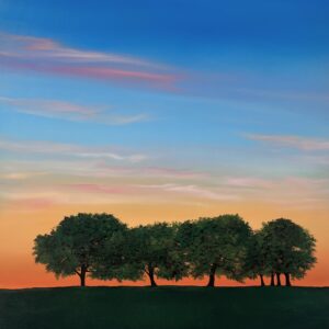 Oil Painting 'Waiting For The Stars' 50cm x 50cm
