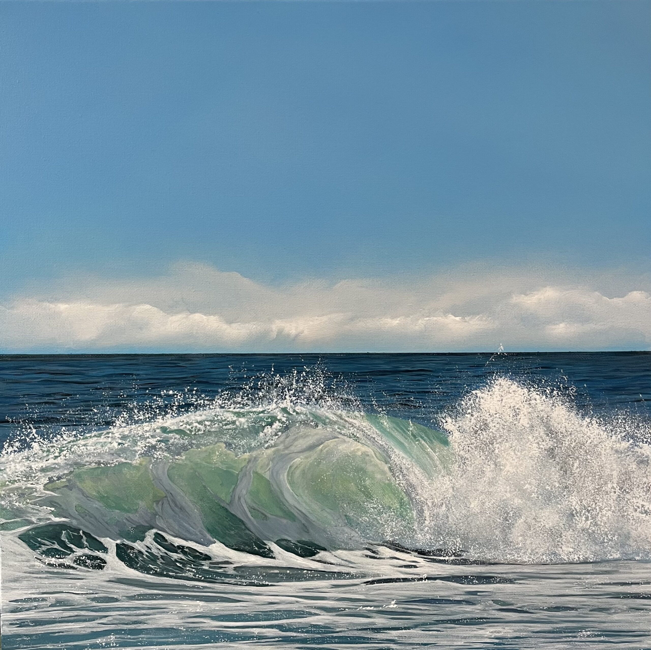 Oil Painting 'Summer's Finale' 30cm x 30cm