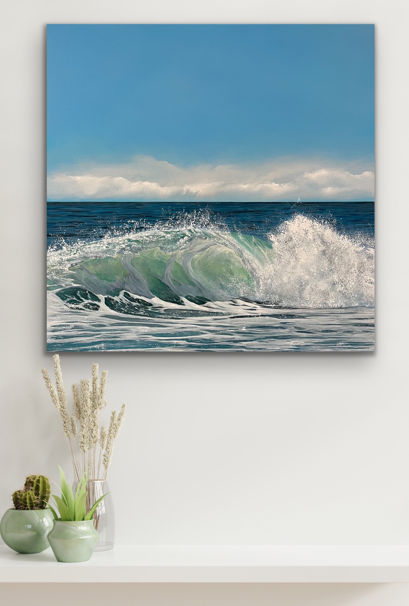 Oil Painting 'Summer's Finale' 30cm x 30cm - Image 7