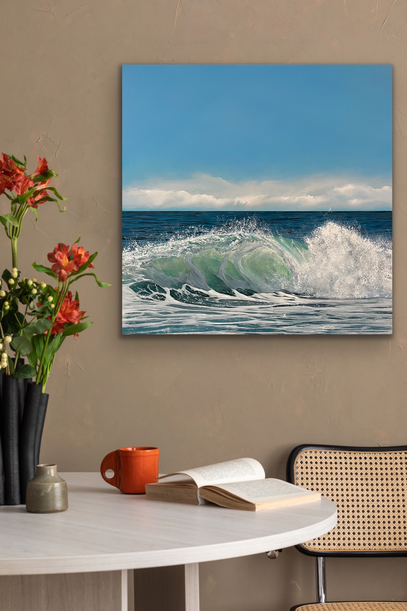 Oil Painting 'Summer's Finale' 30cm x 30cm - Image 6