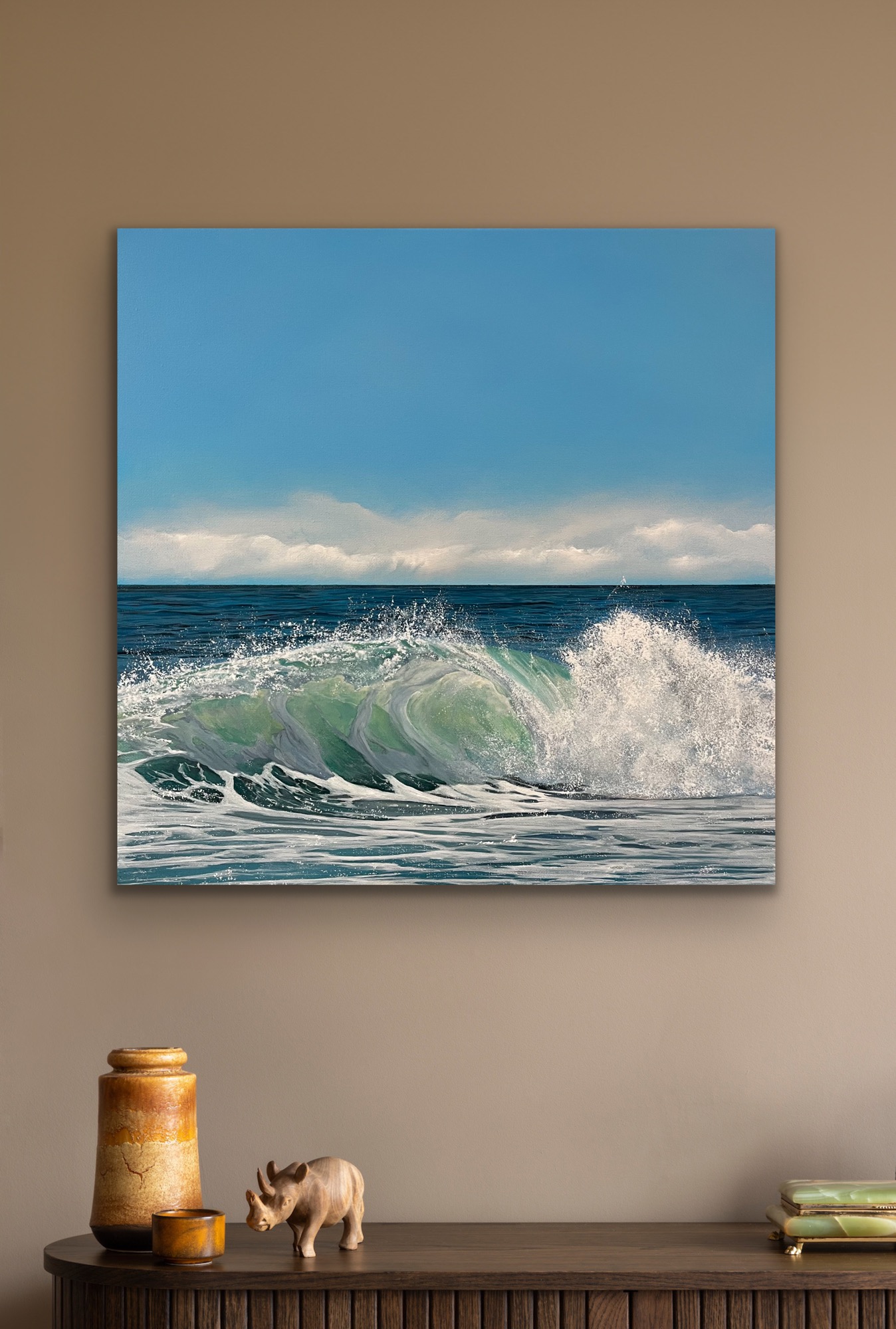Oil Painting 'Summer's Finale' 30cm x 30cm - Image 2