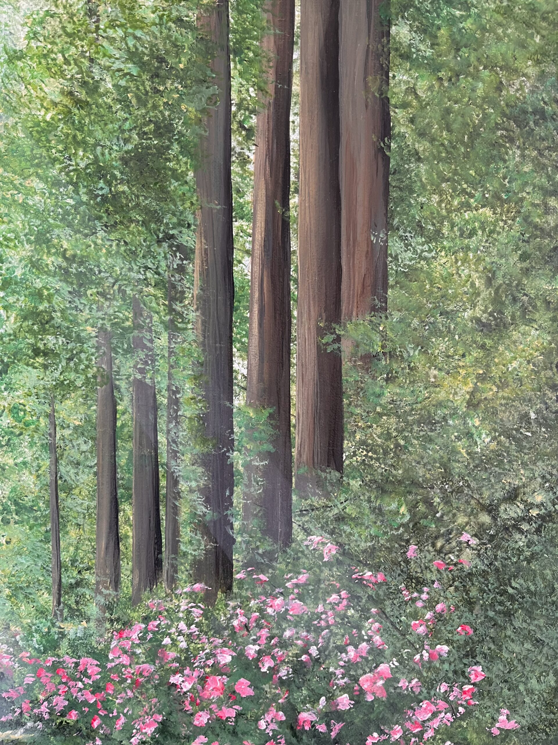 Original Acrylic Painting 'The Silent Forest' 60cm x 60cm - Image 6