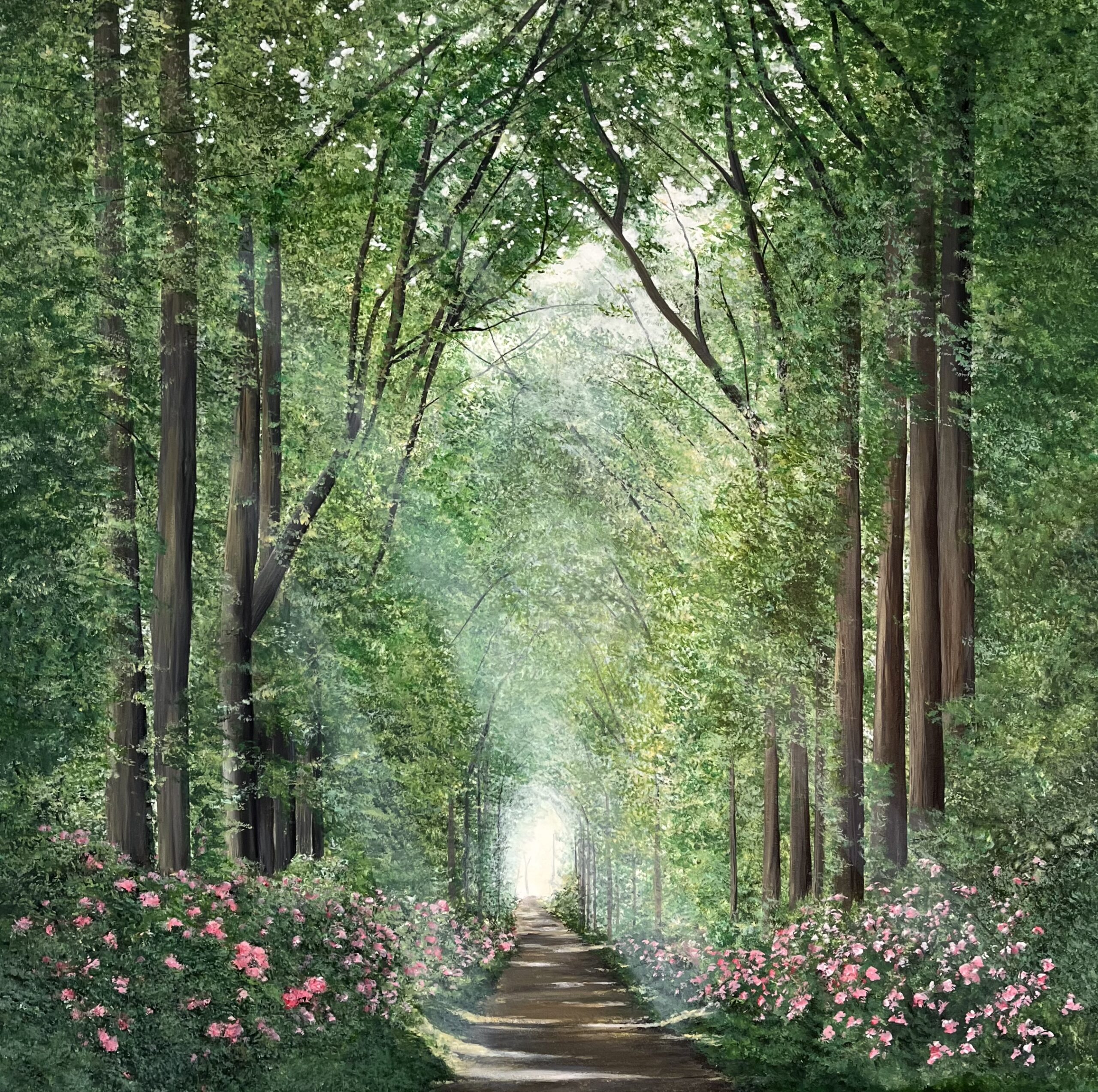 Original Acrylic Painting 'The Silent Forest' 60cm x 60cm