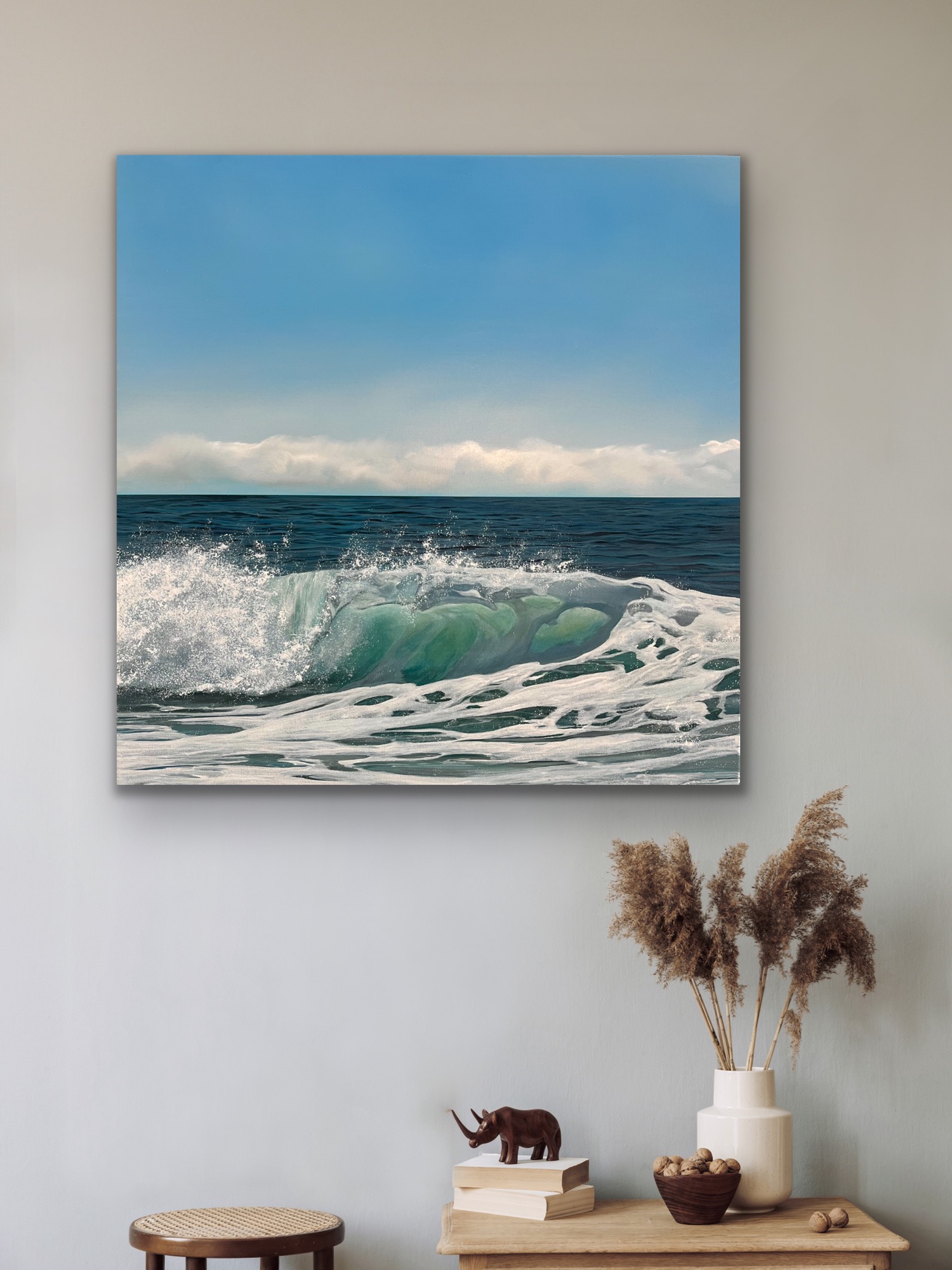 Oil Painting 'The Beginning' 30cm x 30cm - Image 6