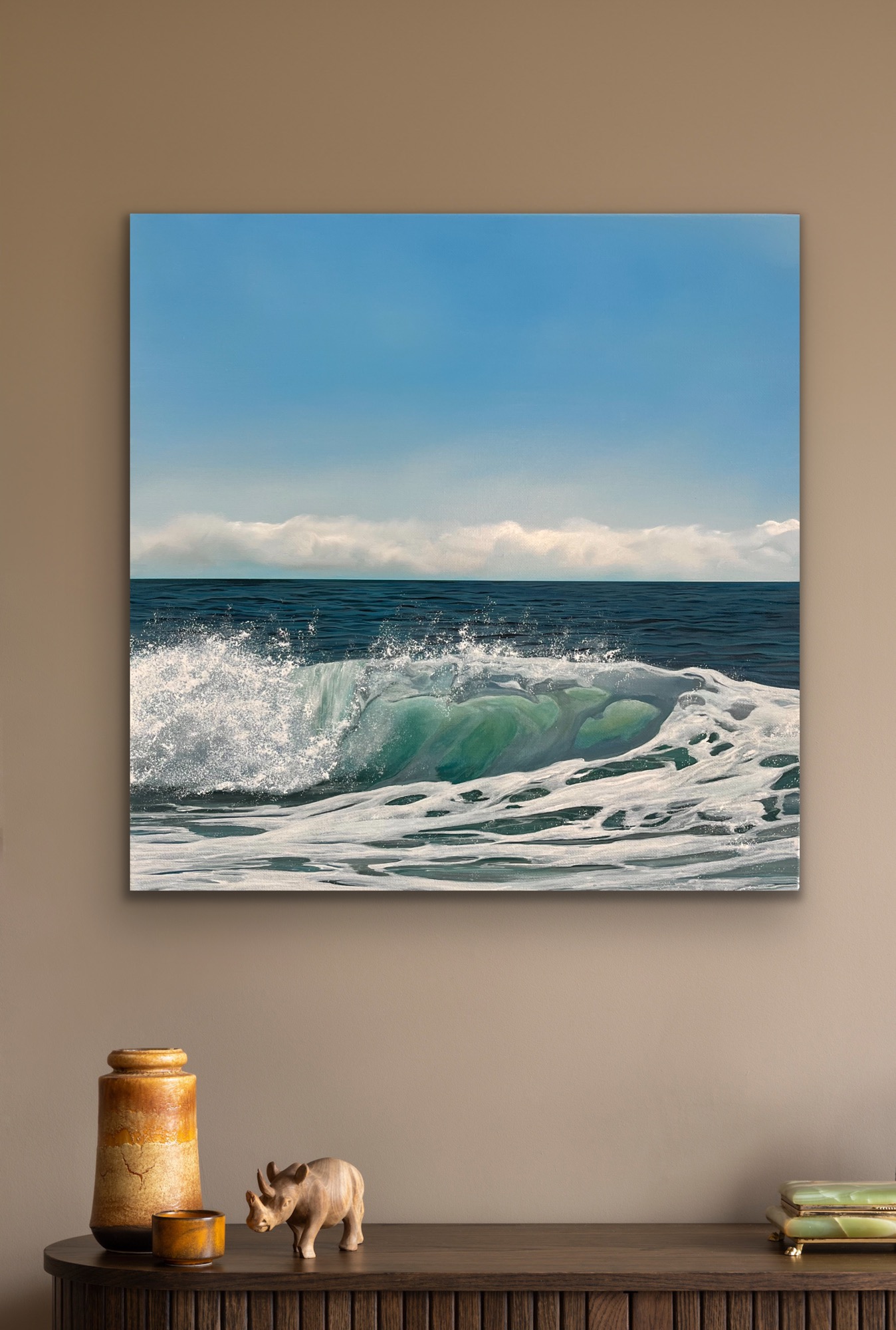 Oil Painting 'The Beginning' 30cm x 30cm - Image 4
