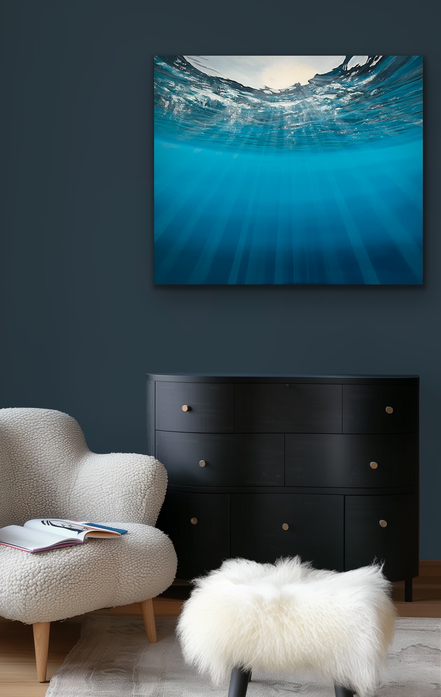 Oil Painting 'Deep Calm' 70cm x 60cm - Image 6