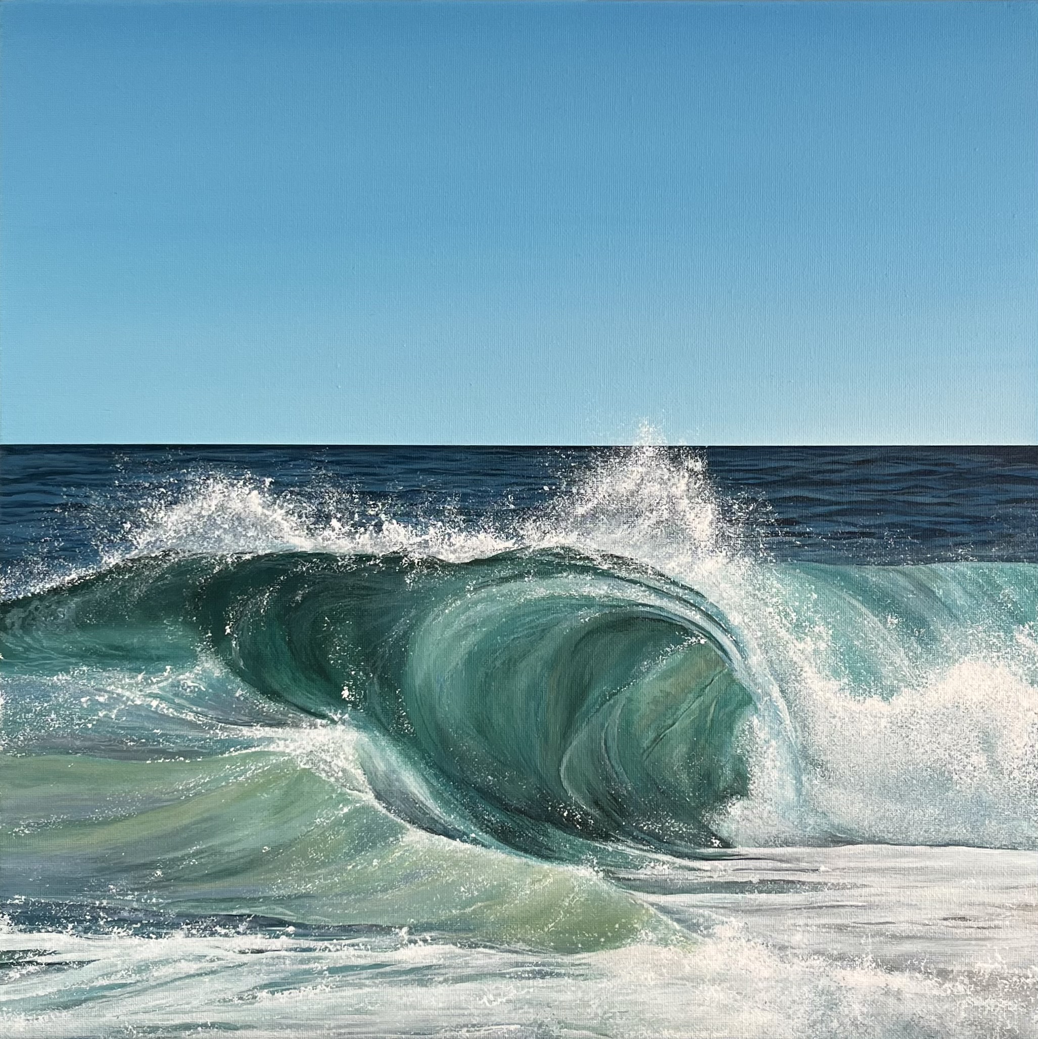 Acrylic Painting 'Ocean Soul' 30cm x 30cm