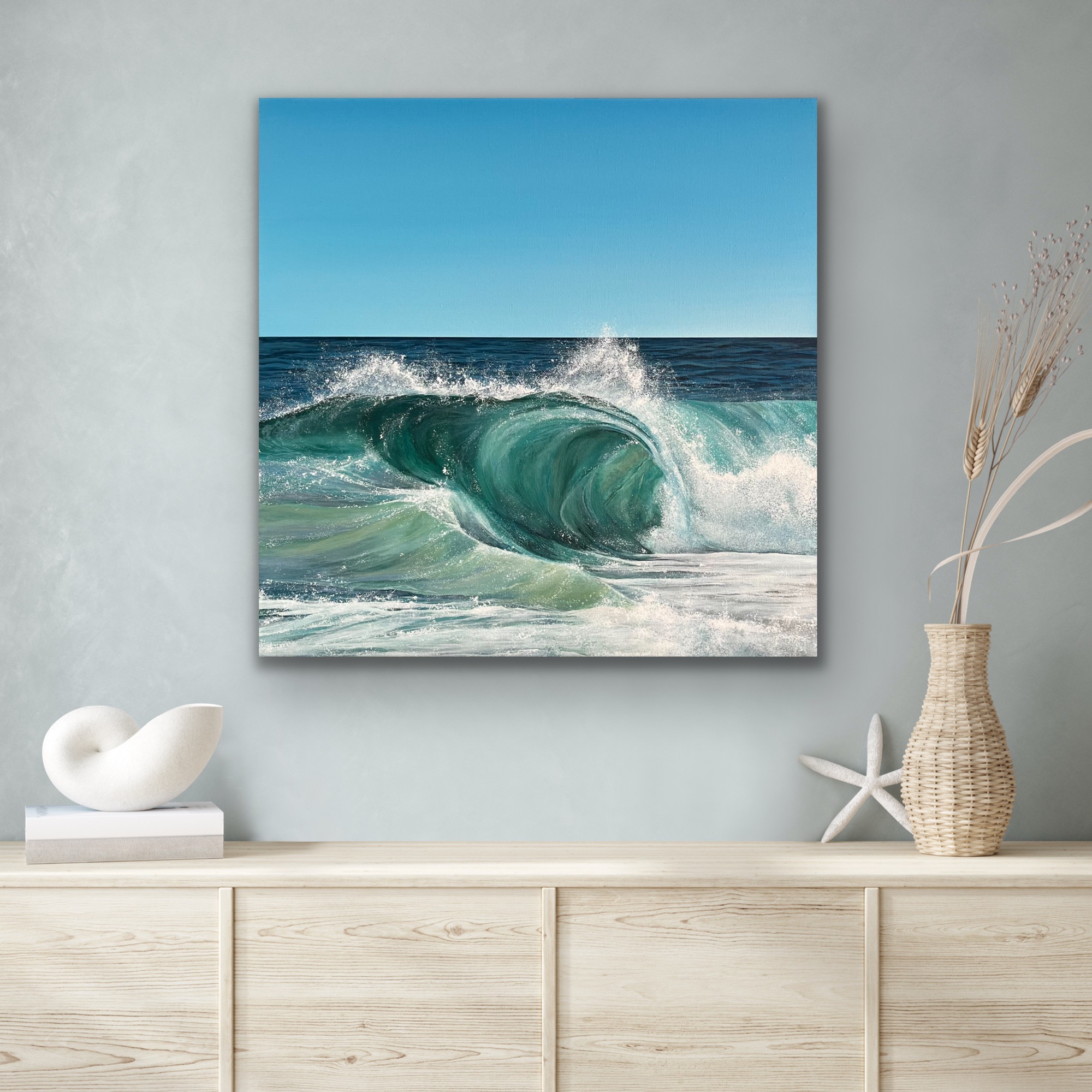 Acrylic Painting 'Ocean Soul' 30cm x 30cm - Image 2