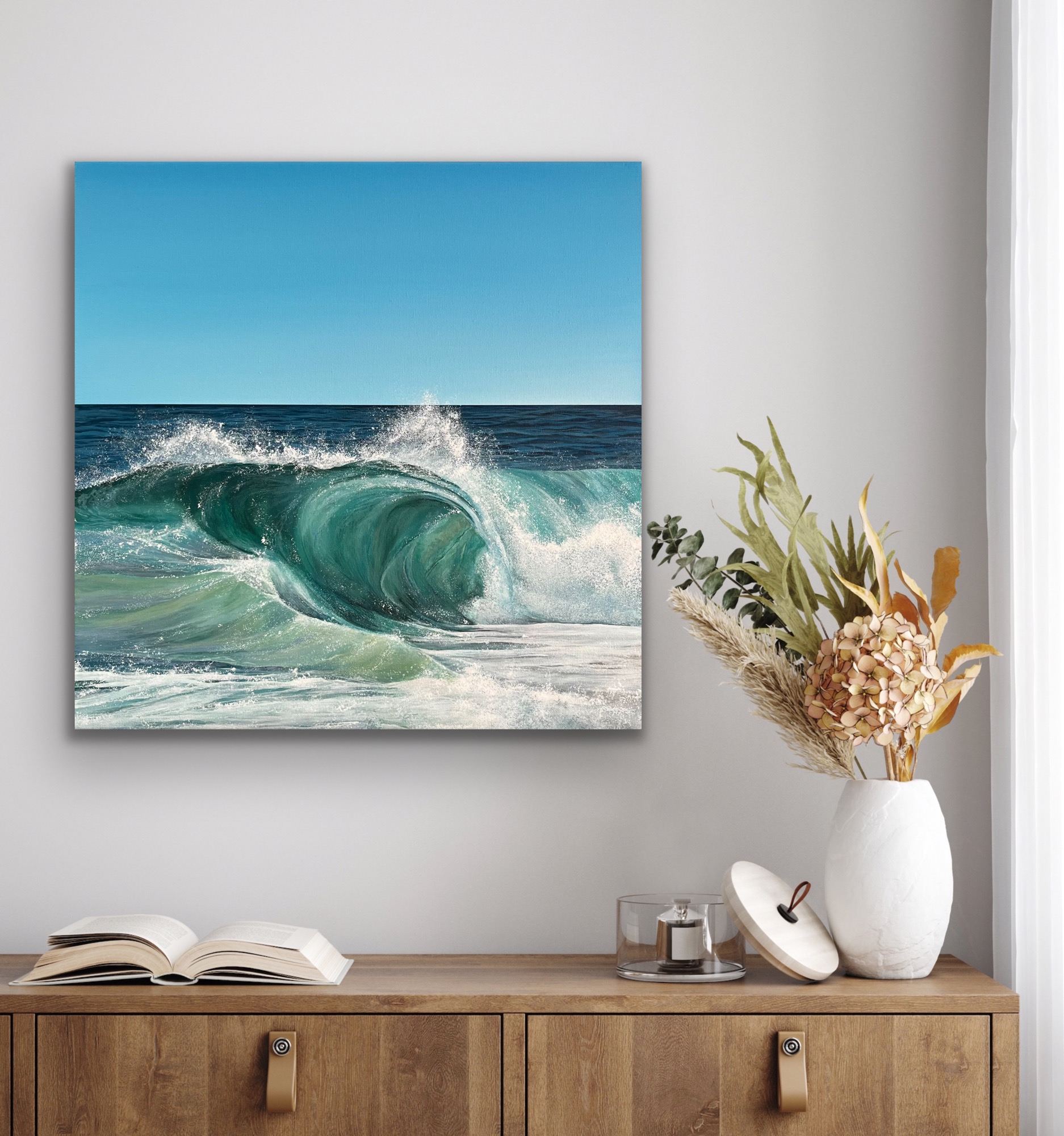 Acrylic Painting 'Ocean Soul' 30cm x 30cm - Image 4