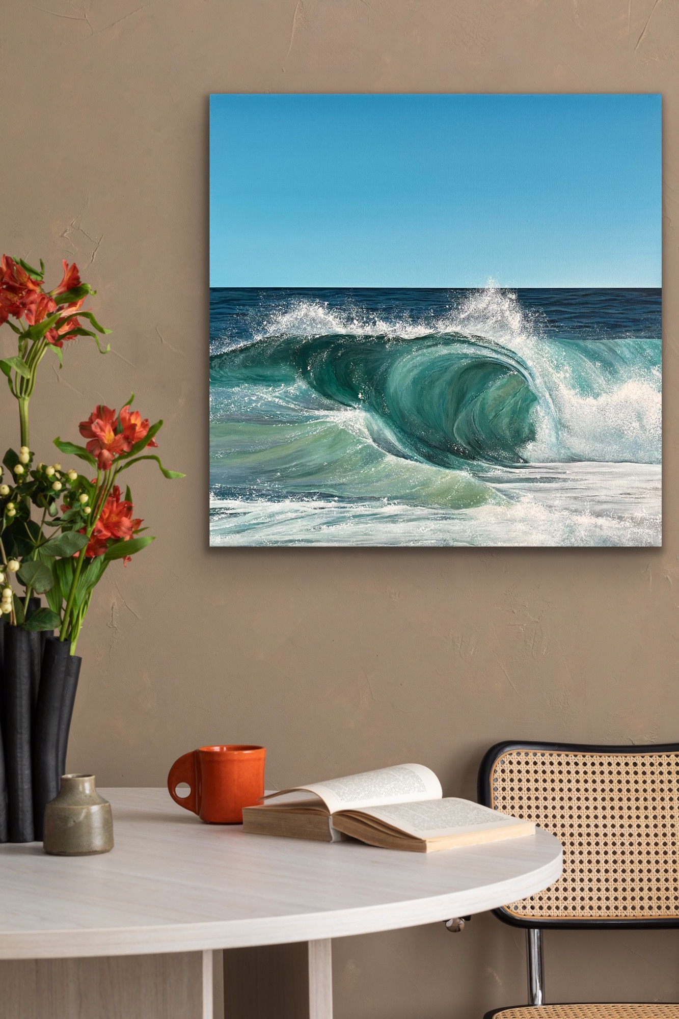 Acrylic Painting 'Ocean Soul' 30cm x 30cm - Image 5