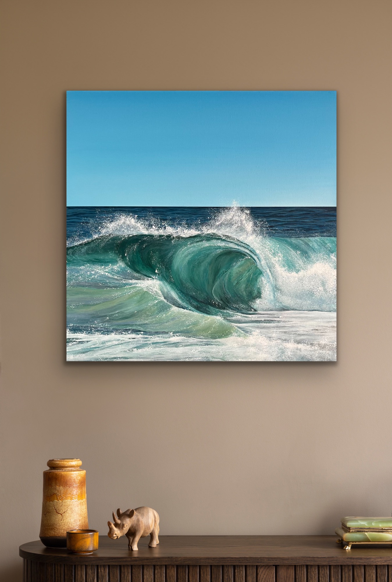 Acrylic Painting 'Ocean Soul' 30cm x 30cm - Image 8