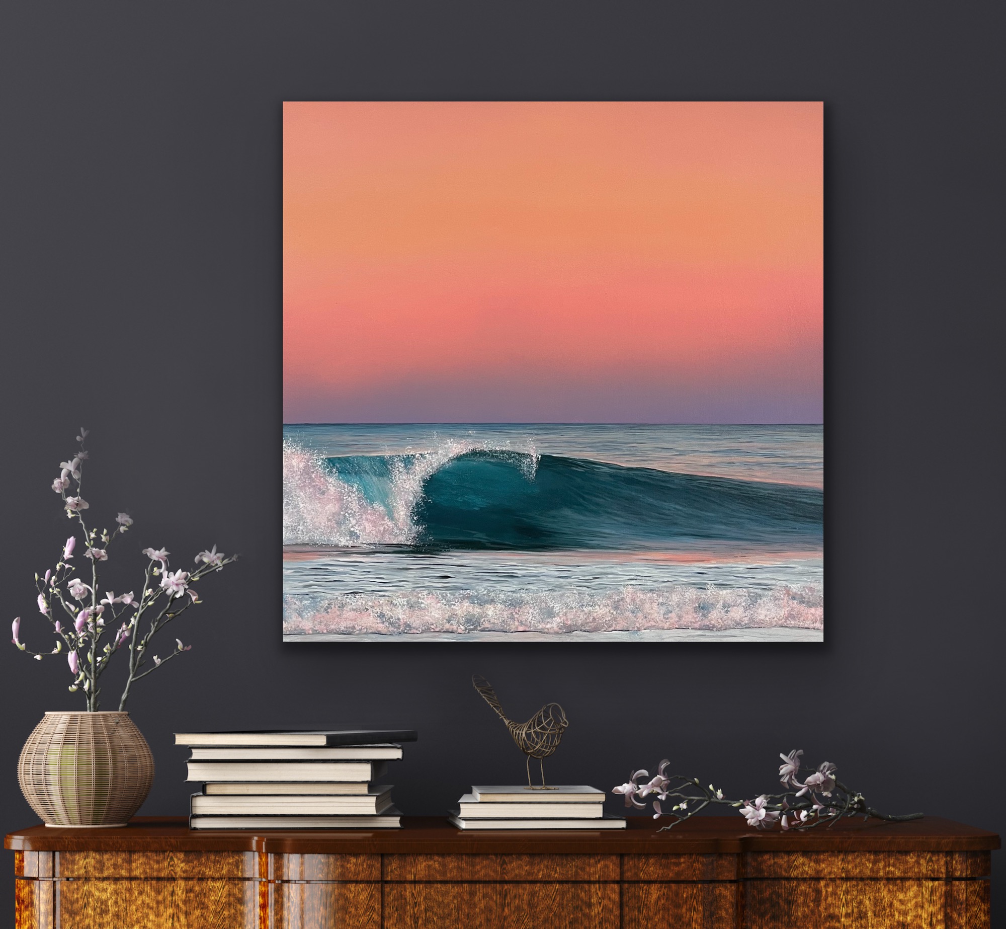 Oil Painting 'Where Dreams Meet' 30cm x 30cm - Image 5