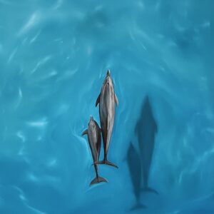 'Sea Dreams' original oil painting 50cm x 50cm
