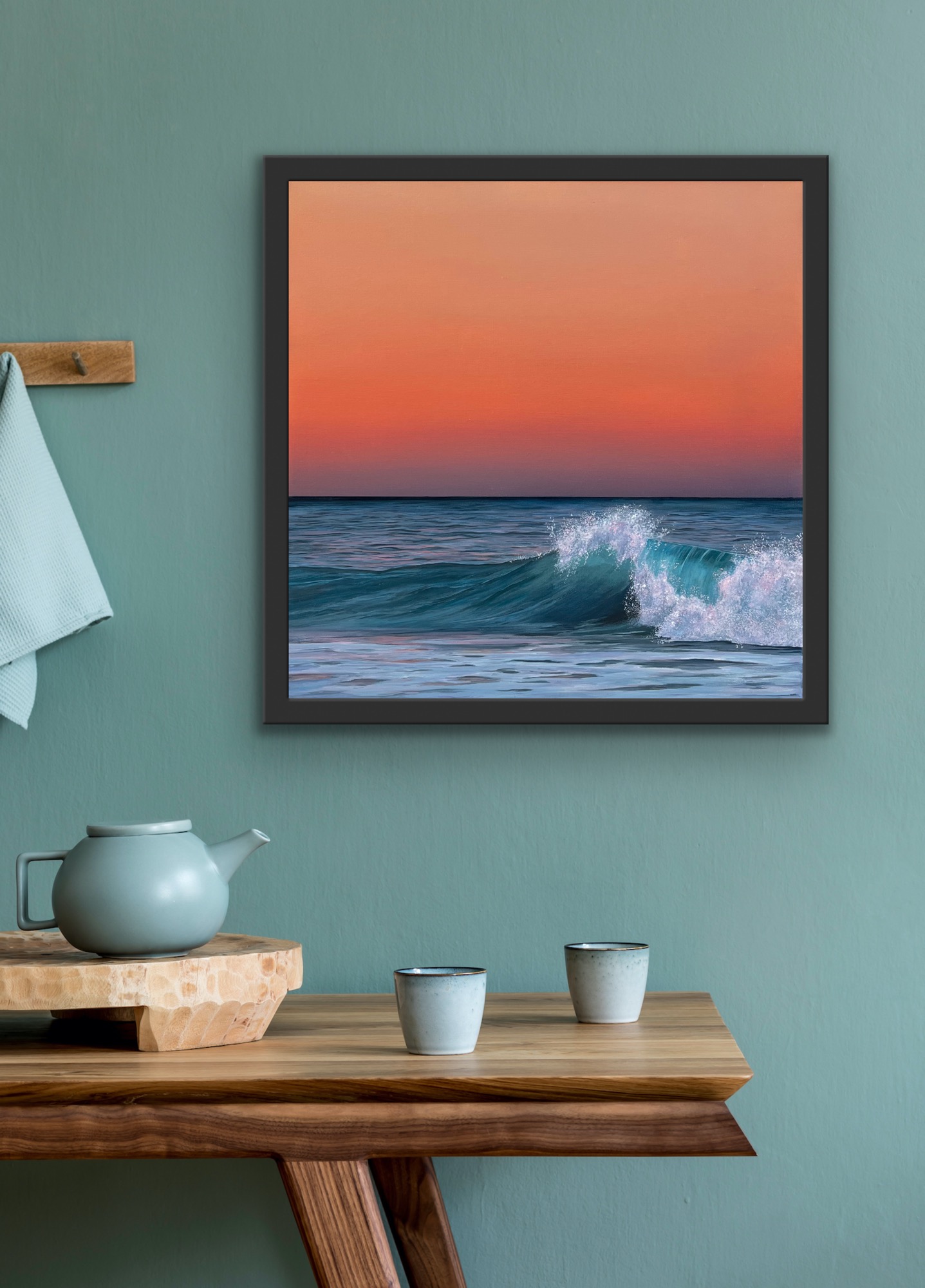 Oil Painting 'Passing Moment' 30cm x 30cm - Image 3